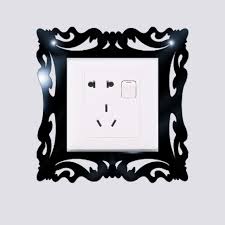Minion sticker light switch surround vinyl wall sticker decal kids room decor. 5pc Mirror Flower Light Switch Surround Wall Sticker Cover Frame Deco Golden Silver Red Black For Ceramics Glass Window Buy At The Price Of 2 68 In Aliexpress Com Imall Com