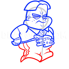 Now select your layer text icon, and meanwhile press ctrl. How To Draw Bling Bling Boy Johnny Test Coloring Page Trace Drawing