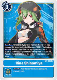 Rina Shinomiya - Release Special Booster - Digimon Card Game