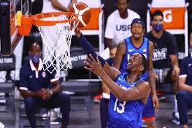 The americans led team france by seven with under four minutes remaining, but the french. Tokyo Olympics 2020 Usa Men S Basketball Team Bounces Back Tops Argentina 108 80 In Pre Games Tune Up Sports News Firstpost