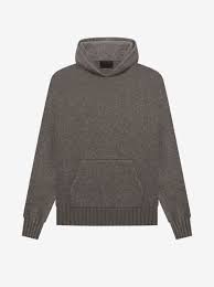 Hand knit women chunky cable aran irish fisherman sweater coat cardigan top whole wool s m l xl dark gray. Knit Hoodie In Dark Heather Grey Fear Of God