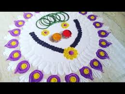 Latest Rangoli For Haldi Kumkum Makarsankrantirangoli Navratrirangoli Jewelleryrangoli Youtube Rangoli is an indian artform, it is created on the floor by using colored rice or colored sand.it is usually made during diwali,dashahara,holi,onam. latest rangoli for haldi kumkum makarsankrantirangoli navratrirangoli jewelleryrangoli