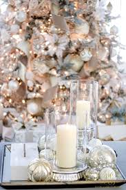 Christmas Home Tour 2017 Silver And Gold Christmas Randi Garrett Design Silver Christmas Decorations Rose Gold Christmas Decorations Rose Gold Christmas