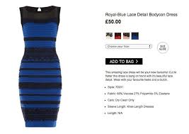 Black And Blue Dress Illusion Explained You Can Buy The Blue Black White Gold Dress For 77 Blue Gold Dress Black Blue Dress Yellow Dress