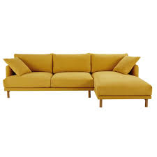 5 Sitzer Ecksofa Ecke Rechts Bezug Aus Baumwolle Und Leinen Senfgelb Jetzt Bestellen Unter Https Moebel Ladendirekt De Wo Gelbe Couch Sofa Design Ecksofa