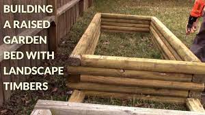 Building Raised Garden Bed With Landscape Timbers Landscape Timbers Building Raised Garden Beds Landscape Timber Edging