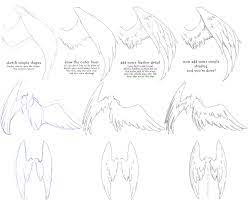 Manga Angel Wings Tutorial 1 By Vitamin-emo On Deviantart Wings Drawing Drawings Manga Drawing