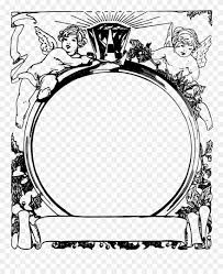 Untuk pembuatan bingkai foto cantik dari batang pohon, kamu memerlukan beberapa ranting pohon yang tidak terlalu besar, gunting rumput atau gunting yang biasa digunakan untuk berkebun, cat akrilik warna cokelat agar tampilan ranting lebih rapi, dan lem panas untuk merekatkan satu ranting dengan ranting lainnya. Big Image Bingkai Bulat Hitam Putih Png Clipart 1794176 Pinclipart