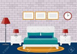 Bedroom design ideas should strengthen that sensation and assist create an environment which is calm, soothing and requires us away from the actual tensions of the daily life. Room Interior Hotel Bedroom Design With Furniture Vector Flat Royalty Free Cliparts Vectors And Stock Illustration Image 79650075