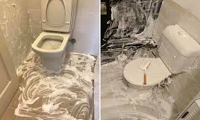 Hack That Could Get Rid Of The Foul Stench Of Urine From Your Bathroom Bathroom Cleaning Bathroom Cleaning Hacks Toilet Cleaning