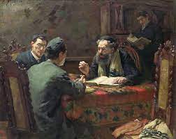A Theological Debate By Eduard Frankfort Jewish Art Judaica Art Art