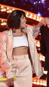 Halsey's serendipity tattoo located on her ribcage was no happy accident, but the meaning behind the quote definitely was. Bangtan Patrol Halsey Tattoo Halsey Flaunted Her Facebook