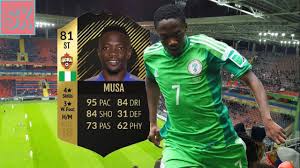 Join the discussion or compare with others! Fifa 18 81 Inform Ahmed Musa Player Review Youtube