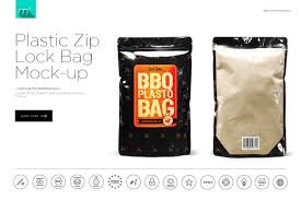 Zip Lock Plastic Bag Mock Up Plastic Bag Bags Packaging Mockup