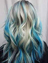 However, if you want to achieve this same level of shade, just make sure you have blonde hair or get your hair bleached. Gimme The Blues Bold Blue Highlight Hairstyles Blonde Hair With Blue Highlights Blue Hair Highlights Hair Styles