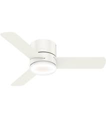 Style # 83t52 at lamps plus. Hunter Fan 59452 Minimus 44 Inch Fresh White With Fresh White Natural Wood Blades Ceiling Fan