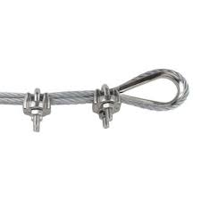 Everbilt 3 32 In X 1 8 In Stainless Steel Clamp Set 3 Piece 43074 The Home Depot Zinc Plating Rope Clamp Rope Wire