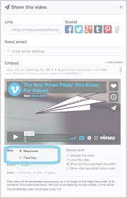 Access And Edit Embed Codes Vimeo Help Center