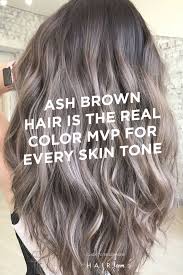 Ash Brown Hair Is The Real Color Mvp For Every Skin Tone Ash Brown Hair Brown Hair Trends Ash Hair Color