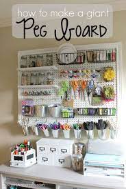 How To Make A Giant Peg Board For Craft Organization Craft Storage Ideas For Small Spaces Craft Room Dream Craft Room