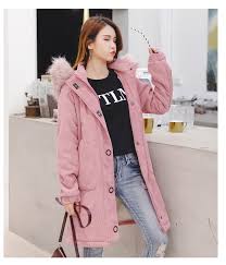 Warm and chic coats for women. Winter Pink Long Parka Women 2019 Big Fur Collar Corduroy Cotton Coat Women Large Size Thick Cotton Jacket Winter Coat Women 5xl Parkas Aliexpress