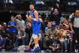 Thompson scores 26 points, moves up 3-point list, as Flagg-less Mavericks cruise past Jazz, 144-122