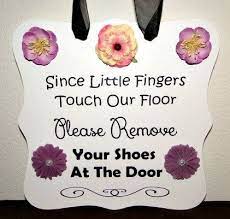 Please Remove Your Shoes Sign Perfect For Growing Familes Or Home Daycares Daycare Signs Daycare Decor Daycare