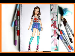 Die ausmalbilder und malvorlagen von kribbelbunt werden von professionellen grafikern erstellt und sind eigentlich keine einfachen malvorlagen mehr, sondern kleine kunstwerke. Topmodel Malbuch How To Draw Soy Luna Luna Malen Copics Foxy Draws Youtube