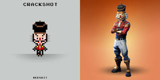 Crackshot Fortnite Pixel Pixel Art Perler Bead Art Perler Beads