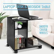 Mobile Computer Laptop Desk Side Bedside Table Notebook Stand Portable Bk Ebay Laptop Desk Bedside Table Mobile Desk