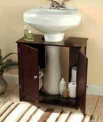 pedestal sink storage