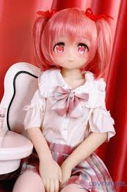 54 135cm Aカップピンク髪アニメ顔細身美女セックス人形