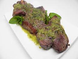 Minted lamb chops these minty lamb leg steaks or chops make a delicious midweek treat. Rack Of Lamb With Strawberry Mint Sauce Allrecipes