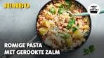 Wat eten we? Romige pasta met gerookte zalm - YouTube