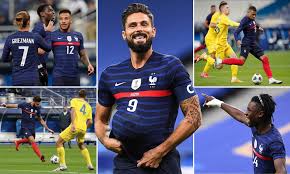 Eurosport propose pour cette rencontre un suivi en direct. France 7 1 Ukraine Olivier Giroud Marks 100th Cap With Brace In Rout Daily Mail Online