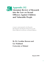 § protection of children against sexual offences act and its redressal mechanisms. Pdf Appendix D2 Literature Review Of Research Into The Law On Sexual Offences Against Children And Vulnerable People Caroline Keenan Academia Edu