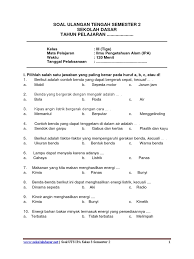 Dan jika dirasa bermanfaat silahkan dibagikan lagi lewat jejaring sosial seperti. Soal Uts Ipa Sd Kelas 3 Semester 2
