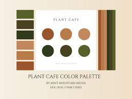 Plant Cafe Color Palette Brand