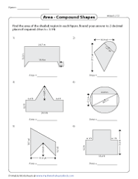 Area compound shapes worksheet answers keys. Area Of Compound Shapes Composite Shapes Worksheets