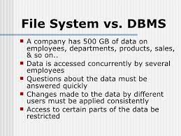 Files Vs Database
