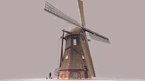 Holland Windmill By Tivsol Holland Windmills 3d Model Windmill
