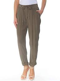 Lucky Brand Womens Crepe Pants Olive Pants At Amazon