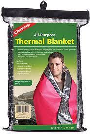 Amazon Com Coghlan S Thermal Blanket Camping Blankets Sports Outdoors