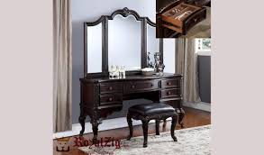The dressing table costs are based on factors such as the size of the dressing table, the material used to make it, its design and color, and the extra features it has to offer. Classy Teak Wood Dressing Table With Mirror Frame Royalzig