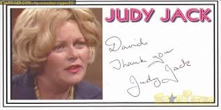 Judy Jack autograph collection entry at StarTiger