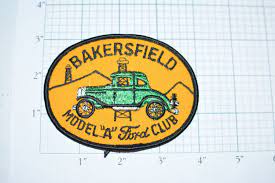 Bakersfield Model A Ford Club Very Rare Iron On Etsy Vintage Patches Antique Cars Clothing Patches