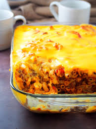 baked macaroni with cheese topping