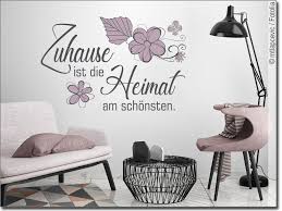 In naturalistischer optik oder als zeichnung gelangt das hölzerne gewächs an die wand und sorgt mit einzelnen halmen oder als größere landschaft für die ästhetische aufwertung. Wandtattoo Spruch Zuhause Ist Die Heimat Am Schonsten