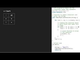 The illustrative repl code is shown here: Remove All Characters Other Than Alphabets From String Geeksforgeeks