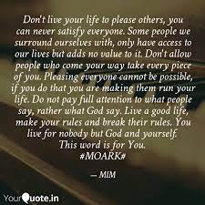 Don T Live Your Life To P Quotes Writings By Ruty Akintola Yourquote